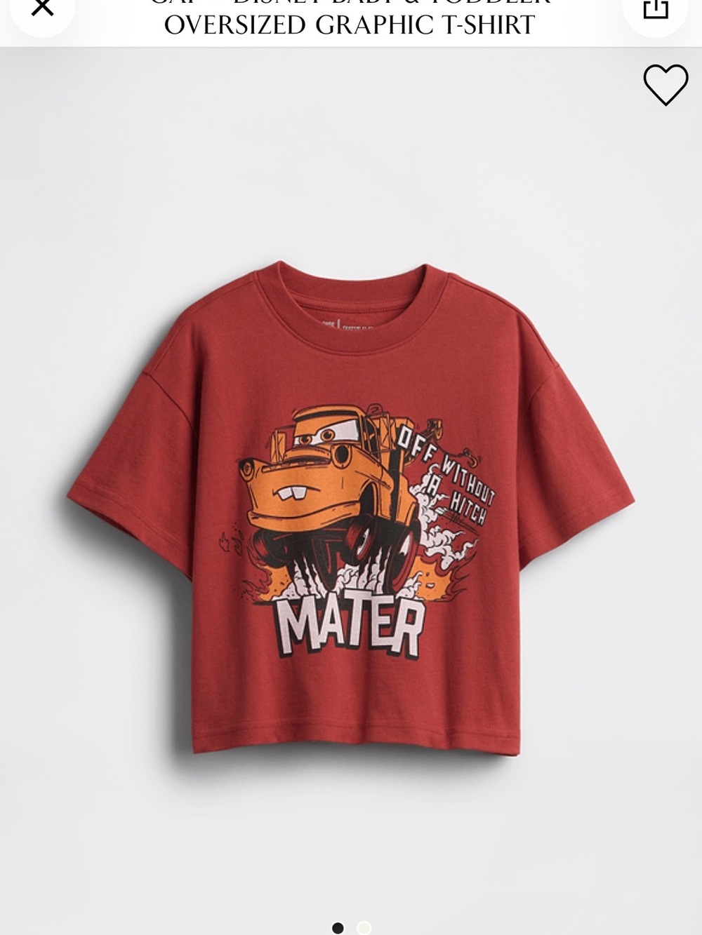 GAP Rust Red 'Mater' Graphic Tee
